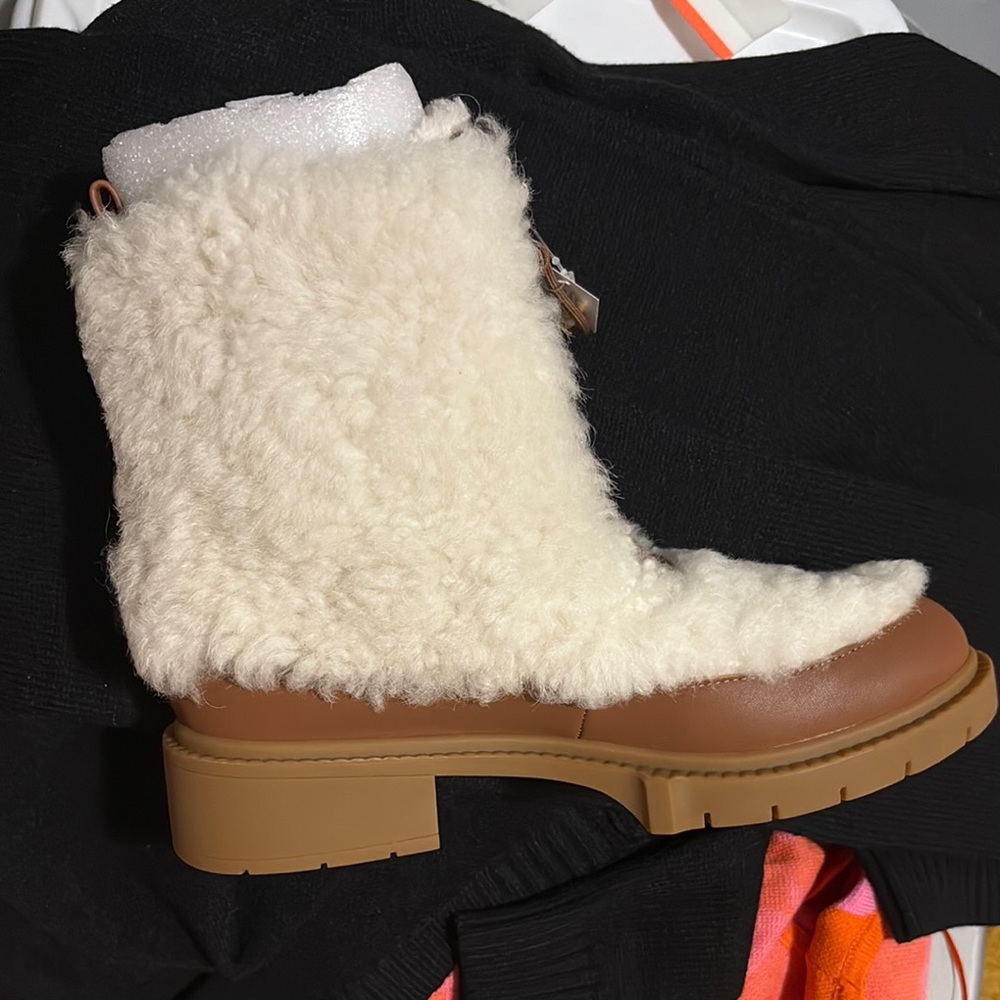 Coach Brown Winter Rain Boots - Picture 2 of 3